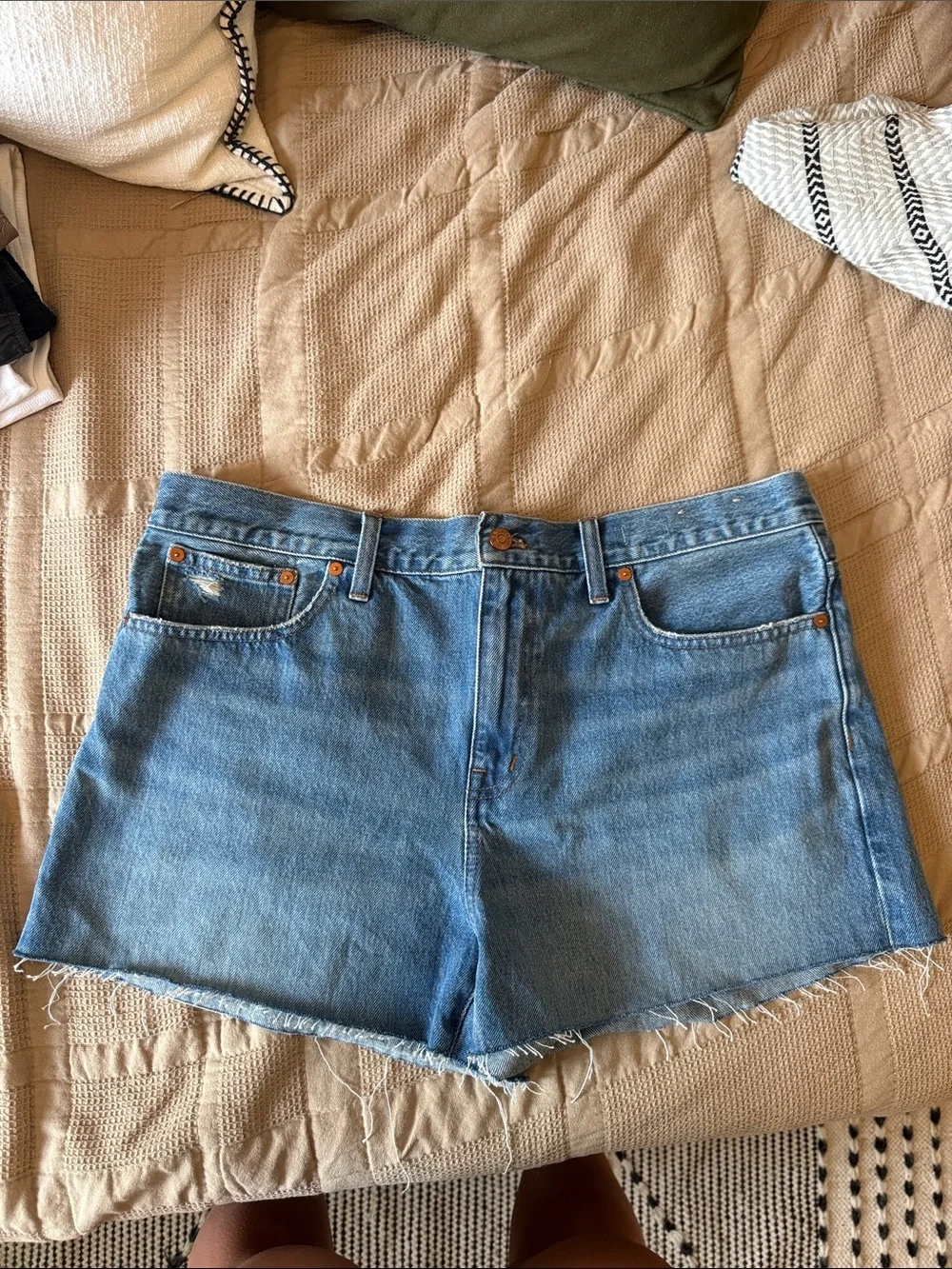 Madewell Light Blue Denim Cutoff Shorts